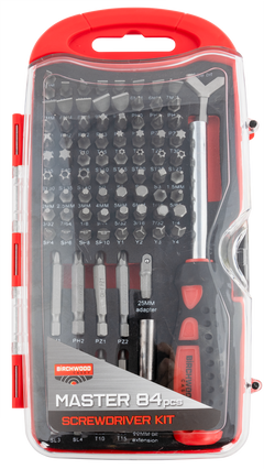 Birchwood Casey DLXSDS Master Screwdriver Kit 84-Piece Slotted/Phillips/Torx/Hex