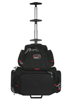 G*Outdoors 1711ROBP Handgunner Rolling Range Backpack Black 600D Polyester 4 Handguns