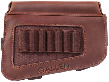 Allen 8519 Westcliff Leather Buttstock Cartridge Carrier 7-Rd - Raised Cheek Piece