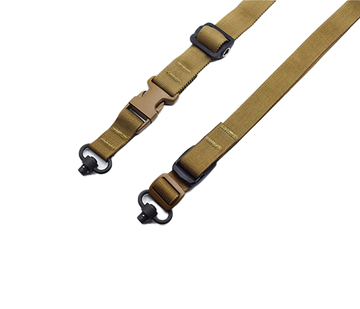 Tacshield Warrior 2-in-1 Sling Coyote Tan 1.25" Webbing Two-Point QD Rifle/Shotgun
