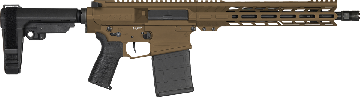 CMMG Banshee MK3 8.6 Blackout 12.5" 20+1 Semi-Auto Pistol - Midnight Bronze