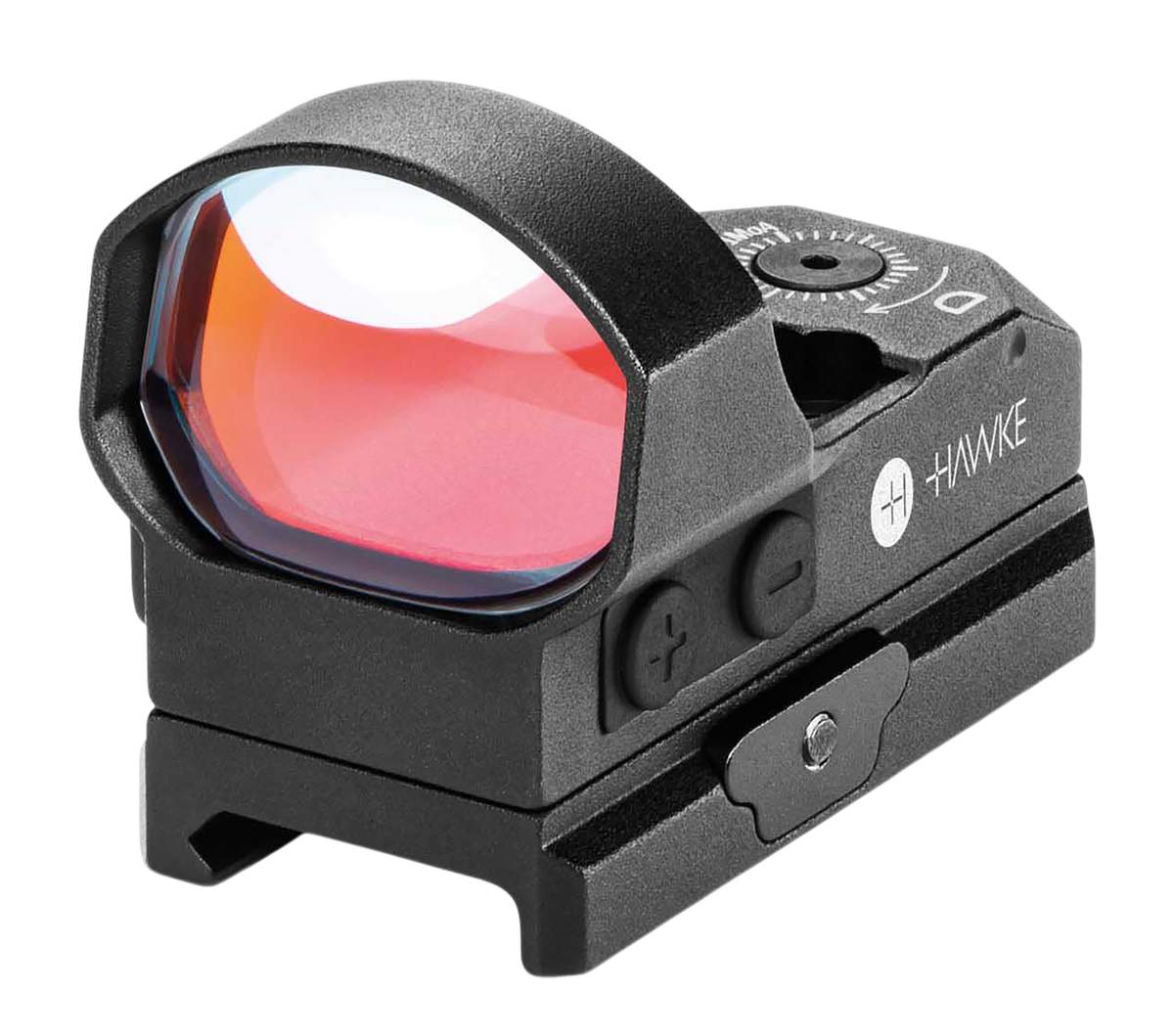 Hawke Sport Optics 12145 Reflex Sight 1x34mm Illuminated Circle Red Dot Reticle Black - Weaver Rail