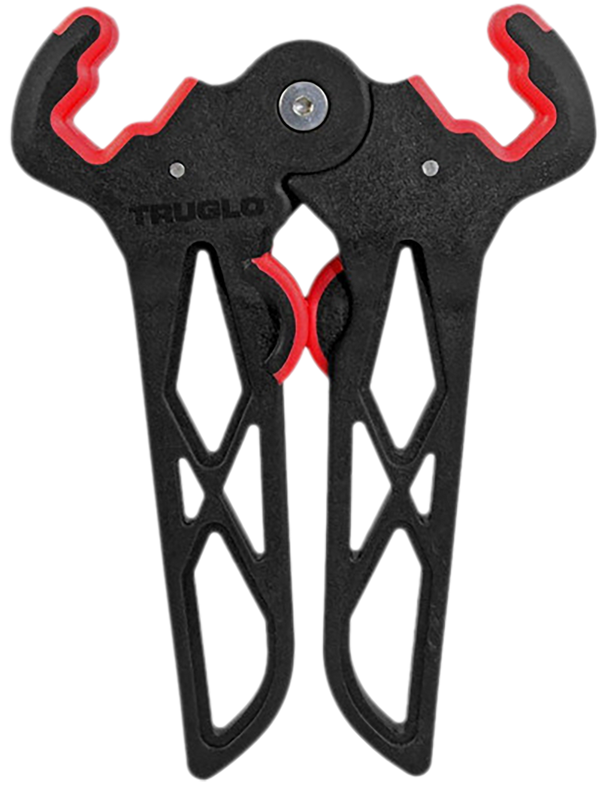 TruGlo Bow-Jack Mini Wide Folding Bow Stand Black/Red 3.125in Limb