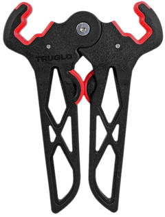 TruGlo Bow-Jack Mini Wide Folding Bow Stand Black/Red 3.125in Limb