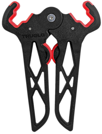 TruGlo Bow-Jack Mini Wide Folding Bow Stand Black/Red 3.125in Limb
