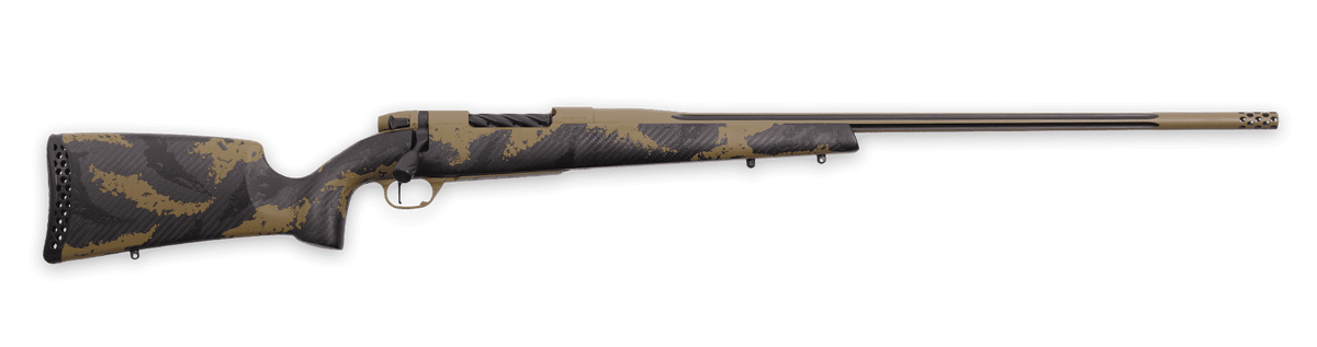 Weatherby Mark V Apex 224 WBY Mag 4+1 24" Bolt-Action Rifle - Coyote Tan/Graphite Black Cerakote