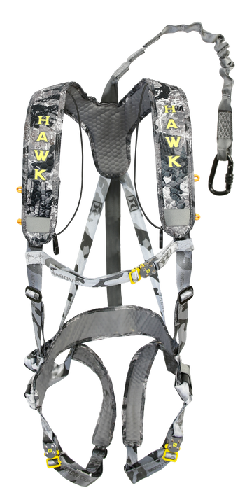 Hawk Elevate Lite Safety Harness - Chaos Black Padded Nylon