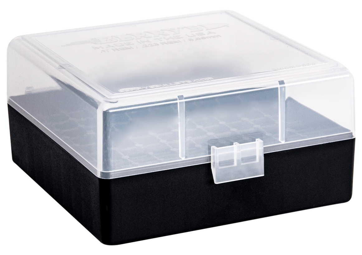 Berry's 03856 005 Ammo Box 223 Rem,5.56x45mm NATO 100rd Clear Lid w/Black Bottom