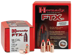Hornady FTX 45 Cal .452 200 gr Polymer Tip Reloading Bullets - 50/Box