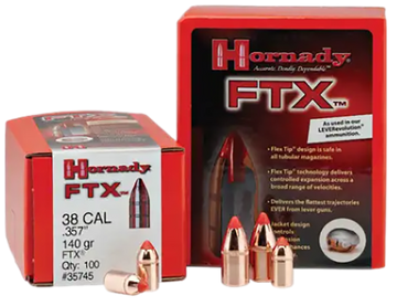 Hornady FTX 45 Cal .452 200 gr Polymer Tip Reloading Bullets - 50/Box