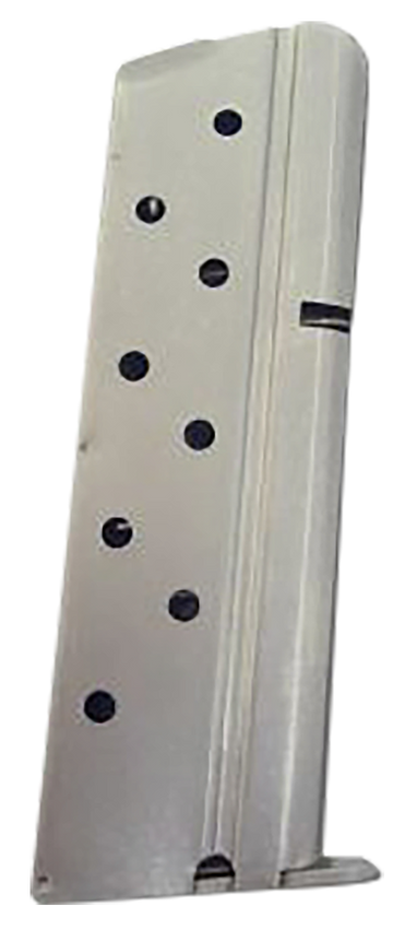 Kimber 1000139A Compact 9mm Luger 8-Rd Silver Stainless Steel Magazine