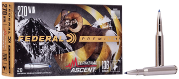 Federal Premium Terminal Ascent 270 Win 136gr 20rd - Box or Case