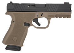Black Rain Ordnance Frontline Compact 9mm Luger 4" 15+1 Semi-Auto Pistol - FDE/Black