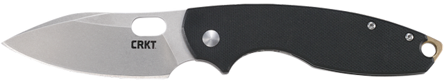 Columbia River CRKT 5317D2 Pilar III 2.97" Folding Plain D2 Steel Blade Black G10 Handle