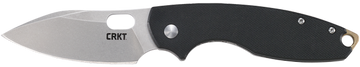 Columbia River CRKT 5317D2 Pilar III 2.97" Folding Plain D2 Steel Blade Black G10 Handle