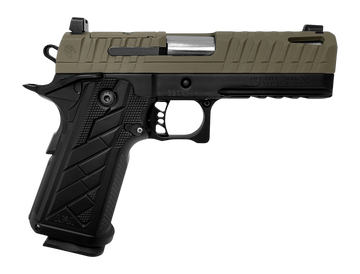 Live Free Armory Apollo 11 V2 Compact 9mm Luger 4.15" 18+1 Semi-Auto Pistol - FDE Slide/Black Frame