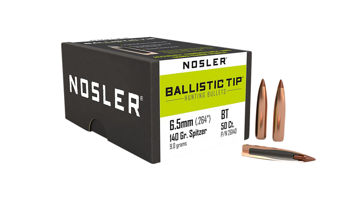 Nosler Ballistic Tip 6.5 Creedmoor 140gr Spitzer Point 50/Box