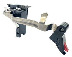 Cross Armory CRGTDI Drop-In Flat Trigger w/ Bar 3.50 lbs Glock Gen 1-4 - Black/Red Finish