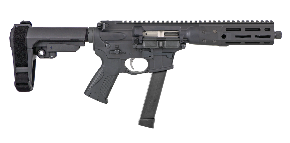 LWRC IC-9 9mm Luger 8.5" 10+1 Semi-Auto Pistol - SBA3 Brace - Black