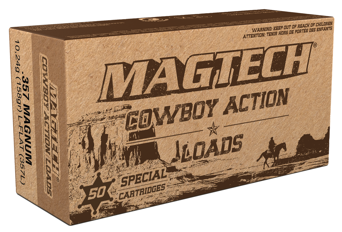Magtech Cowboy Action 357 Mag 158gr Lead Flat Nose 50 Rd - Box or Case