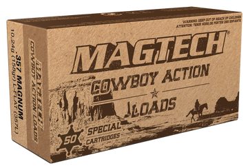 Magtech Cowboy Action 357 Mag 158gr Lead Flat Nose 50 Rd - Box or Case