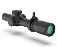 Swampfox Optics Tomahawk II 1-4x24mm 30mm Tube SFP LPVO BFO Green Reticle Black