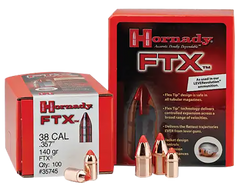Hornady FTX 44 Cal .430 265 gr Reloading Bullets - 50/Box