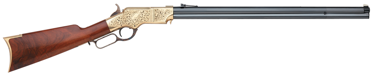Taylor's & Company 1860 Henry Brass Engraved 45 Colt (LC) 13+1 24.25" Lever Action Rifle
