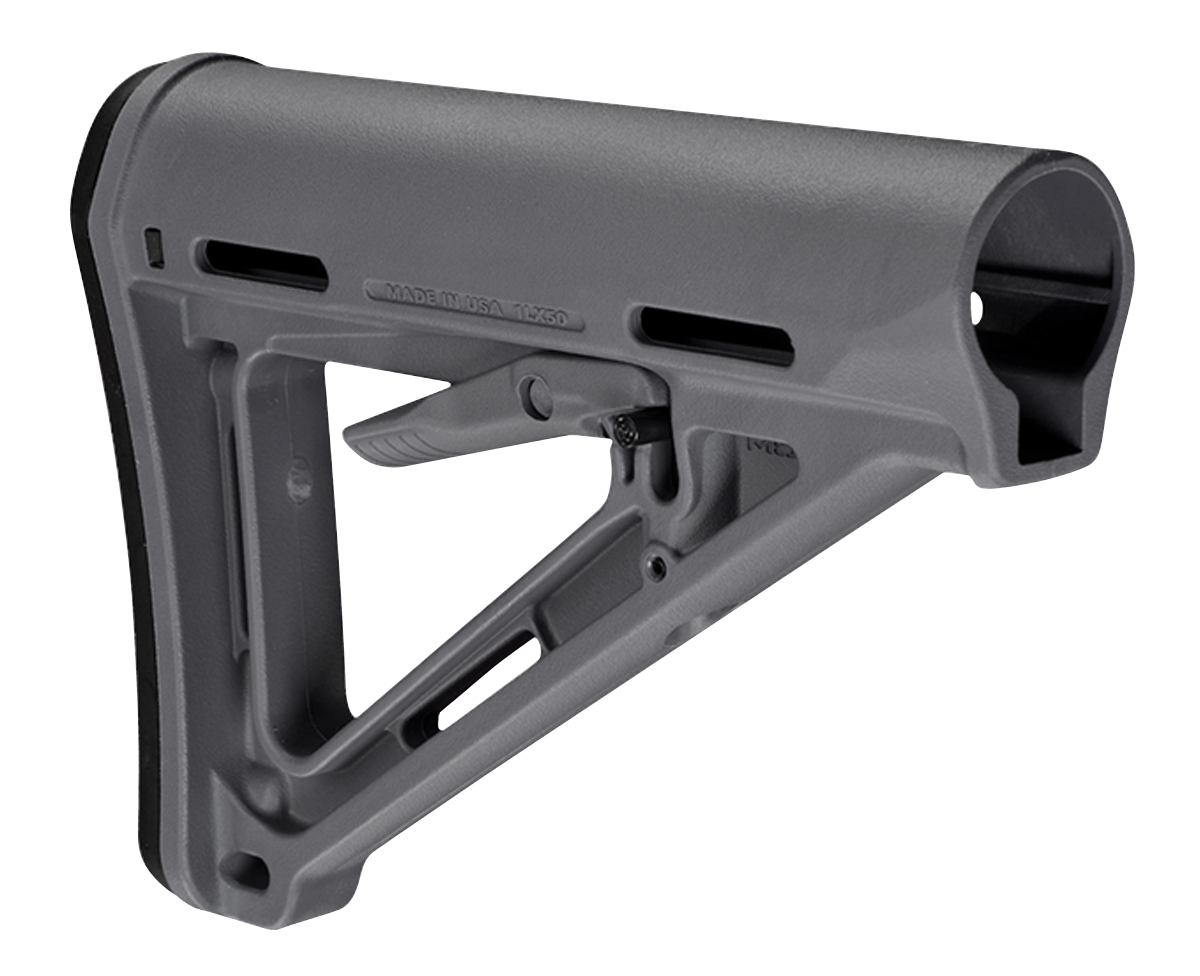 Magpul Industries MOE Carbine Stock Mil-Spec Stealth Gray Synthetic for AR-15/M16/M4