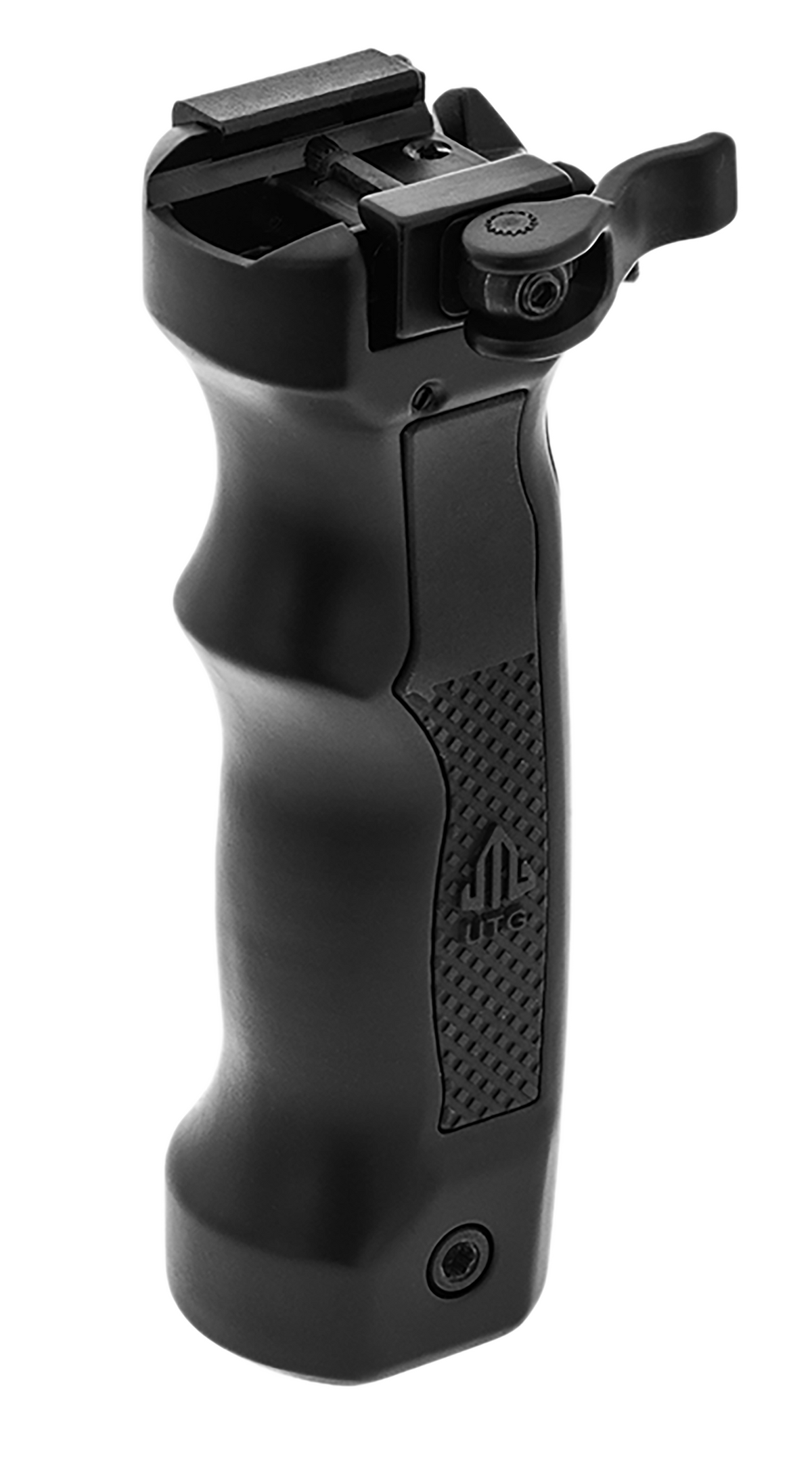 Leapers UTG D-Grip Quick Release Deployable Bipod Picatinny Black Aluminum/Steel