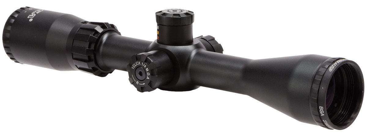 BSA Sweet 22 SP 3-9x 40mm 1" Tube 30/30 Reticle Side Parallax Riflescope - Black Matte