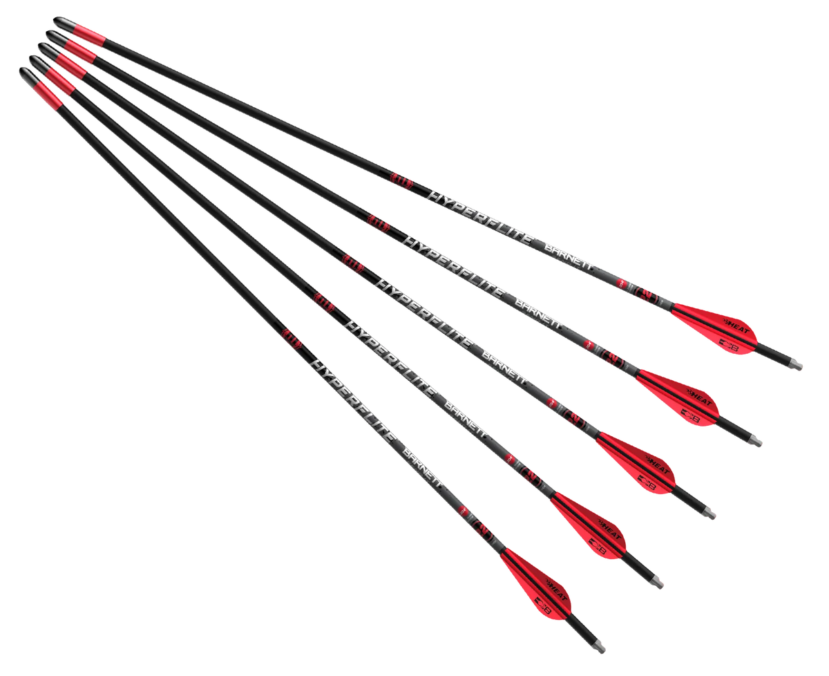 Barnett Outdoors Hyperflite 22" Crossbow Bolts 5pk Red/White
