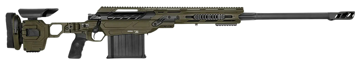 Cadex CDX-50 Tremor 50 BMG 29" 5+1 Bolt Action Rifle - OD Green Stock