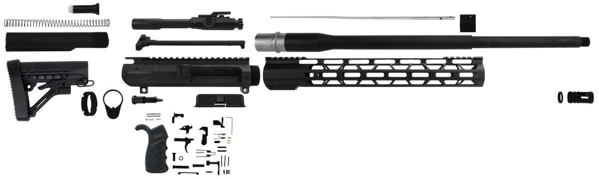 TacFire AR Build Kit 6.5 Creedmoor 20" Black Nitride 5/8x24
