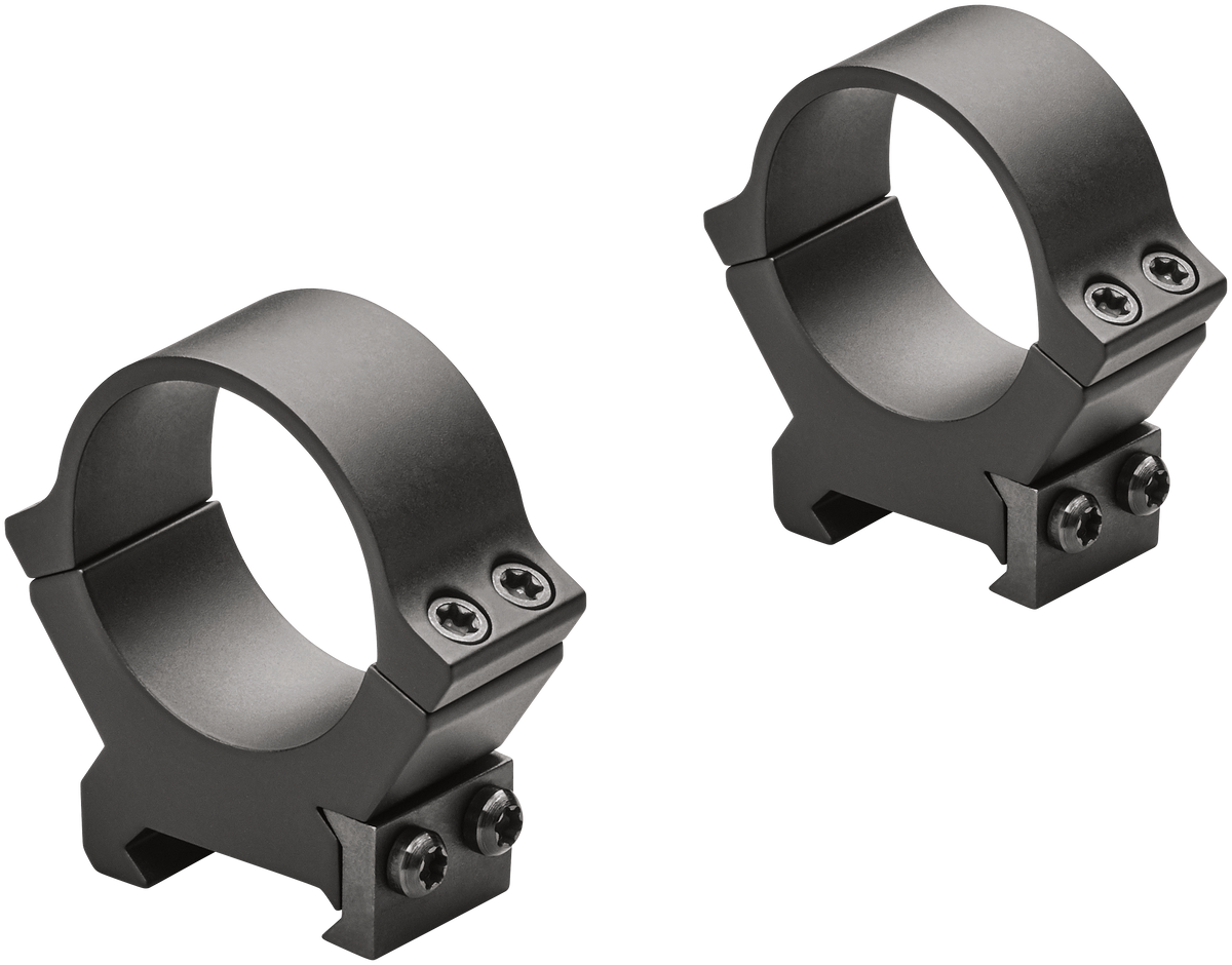 Leupold PRW2 Cross-Slot 30mm Medium Matte Black Scope Rings - Steel