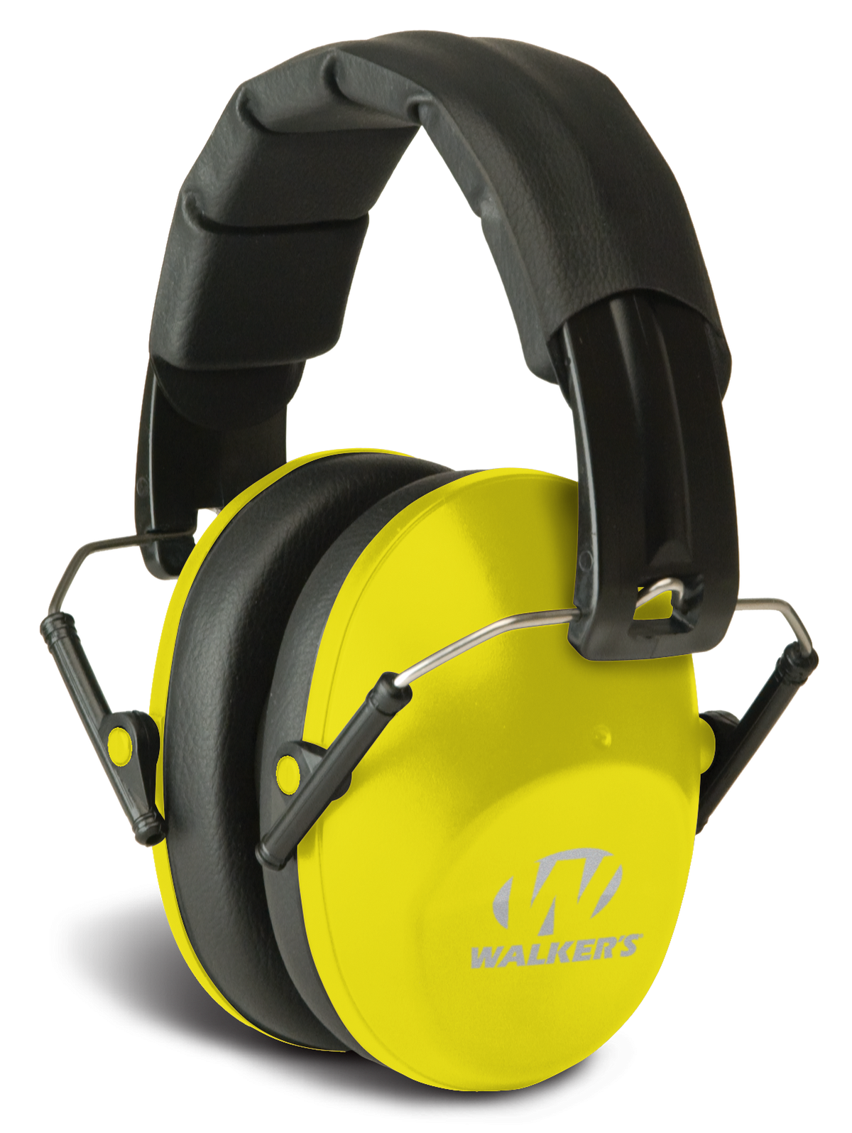 Walkers Game Ear Pro Low Profile Passive Muff 22 dB Over the Head Black/Yellow Polymer