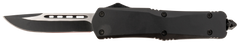 Steel River Knives Spartan 3.75" Drop Point Black/Silver 440C SS Blade 5.5" Black Aluminum Zinc Alloy Handle