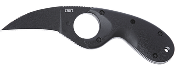 Columbia River CRKT 2516K Bear Claw 2.39" Fixed Hawkbill Plain Black Powder Coated AUS-8A SS Blade Black GRN Handle