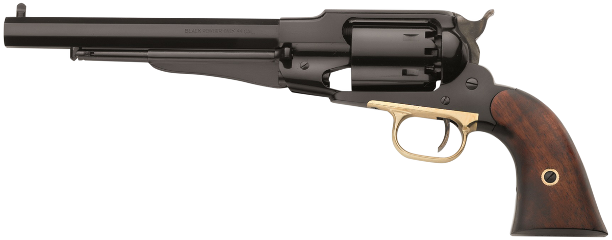 Pietta 1858 Remington Army 44 Cal 8" 6rd Single-Action Revolver - Blued Steel Frame, Octagon Barrel