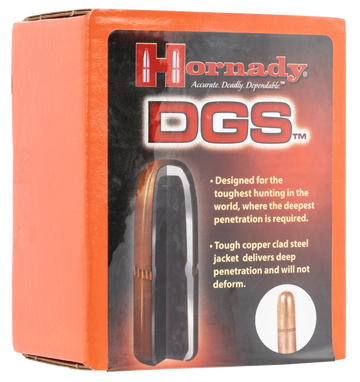Hornady DGS 505 Cal .505 525 gr Dangerous Game Solid Reloading Bullets - 50 Per Box