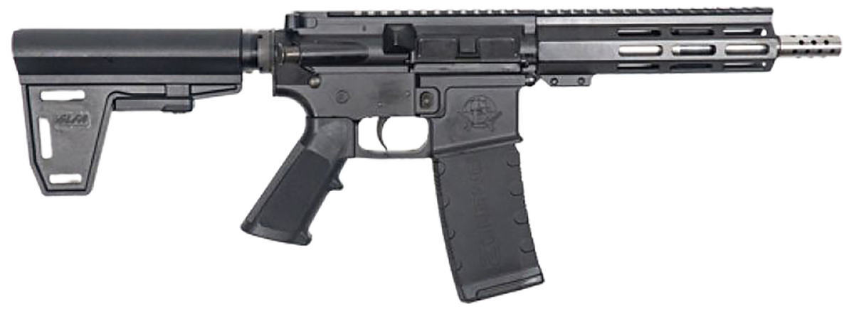 Great Lakes Firearms GL15 AR-15 223 Wylde 7.50\" 30+1 Semi-Auto Pistol - Black / Stainless, with Brace