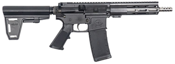 Great Lakes Firearms GL15 AR-15 223 Wylde 7.50\" 30+1 Semi-Auto Pistol - Black / Stainless, with Brace