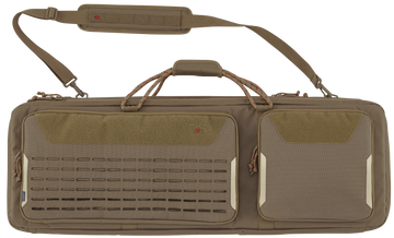 Tac Six Unit 38" 2-Rifle Tactical Case Coyote 600D Polyester Lockable