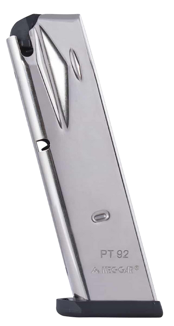 Mec-Gar PT9215N Taurus PT92/PT99 9mm Luger 15rd Nickel Magazine