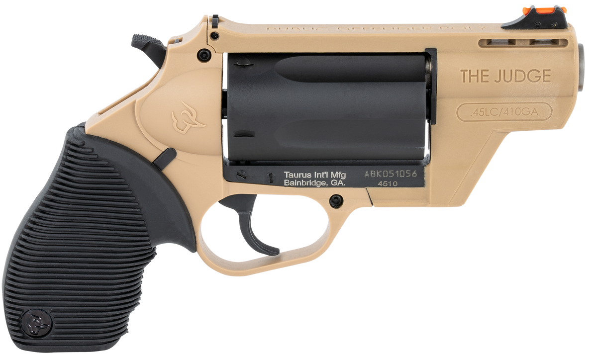 Taurus Judge Public Defender 45 Colt (LC)/410 Gauge 2.50" 5-Rd SAO Revolver - Flat Dark Earth