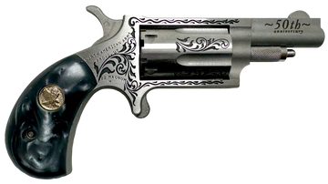 North American Arms 50th Anniversary 22 WMR 1.63" 5-Shot SAO Matte Stainless Mini-Revolver