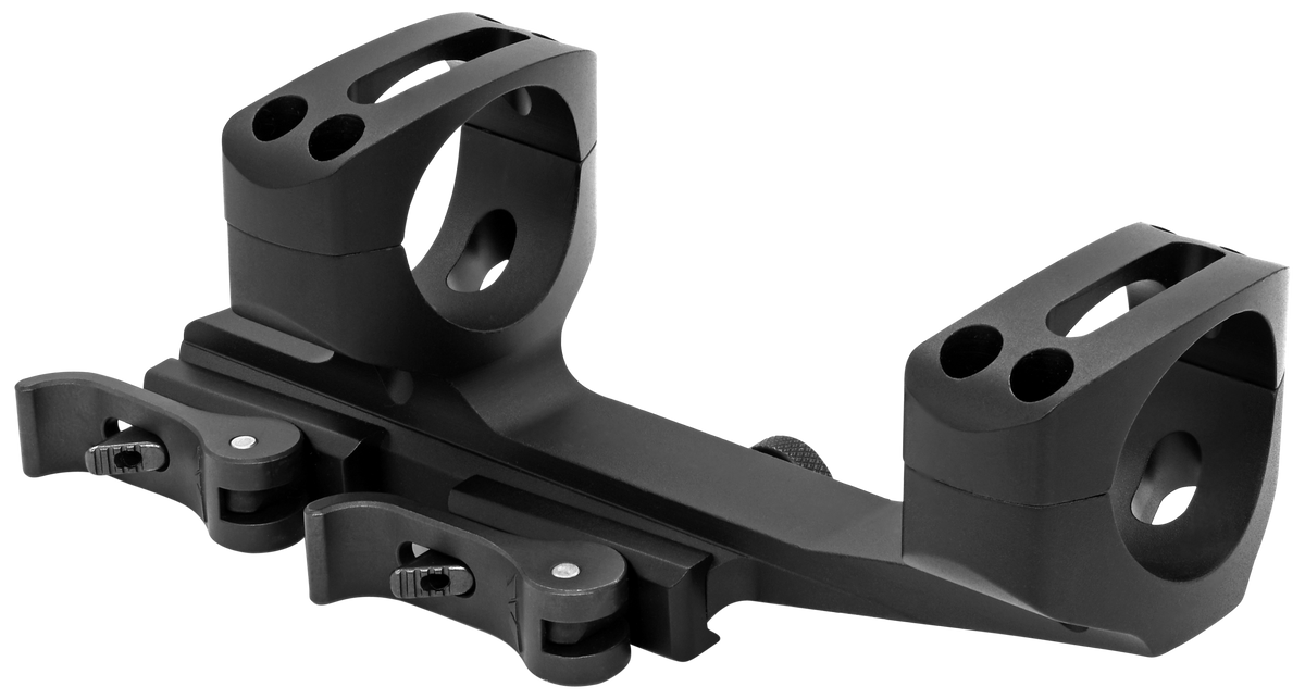 Warne QDXSKEL30TW QD XSKEL Skeletonized Scope Mount/Ring Combo 30mm Ultra High - Black Anodized