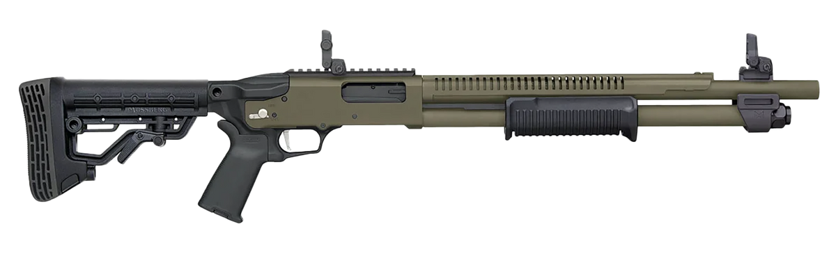 Mossberg 590R 12 Gauge 18.50" 6+1 Pump Tactical Shotgun - OD Green Cerakote