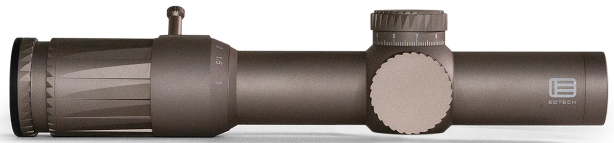 Eotech Vudu 1-10x28mm 34mm Tube FFP SR5 MRAD Illuminated Rifle Scope w/ Daylight Bright Dot - Tan