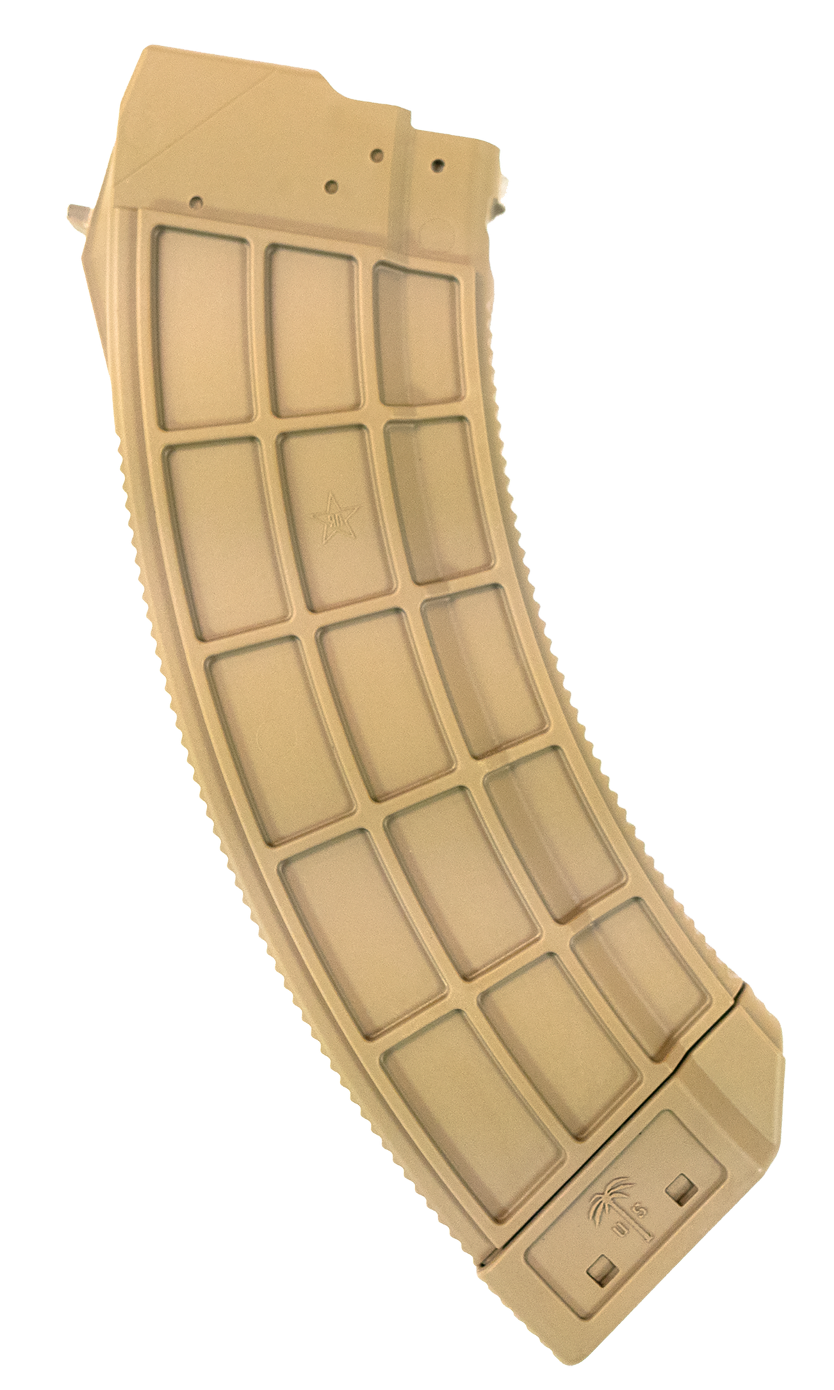 US Palm MA693A Standard 7.62x39mm 30rd FDE Polymer Magazine - AK-47